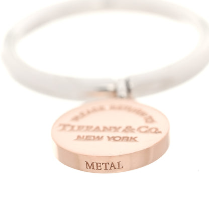 Tiffany Sterling Silver Rubedo Return to Tiffany Round Charm Ring 52 6 5 of 6