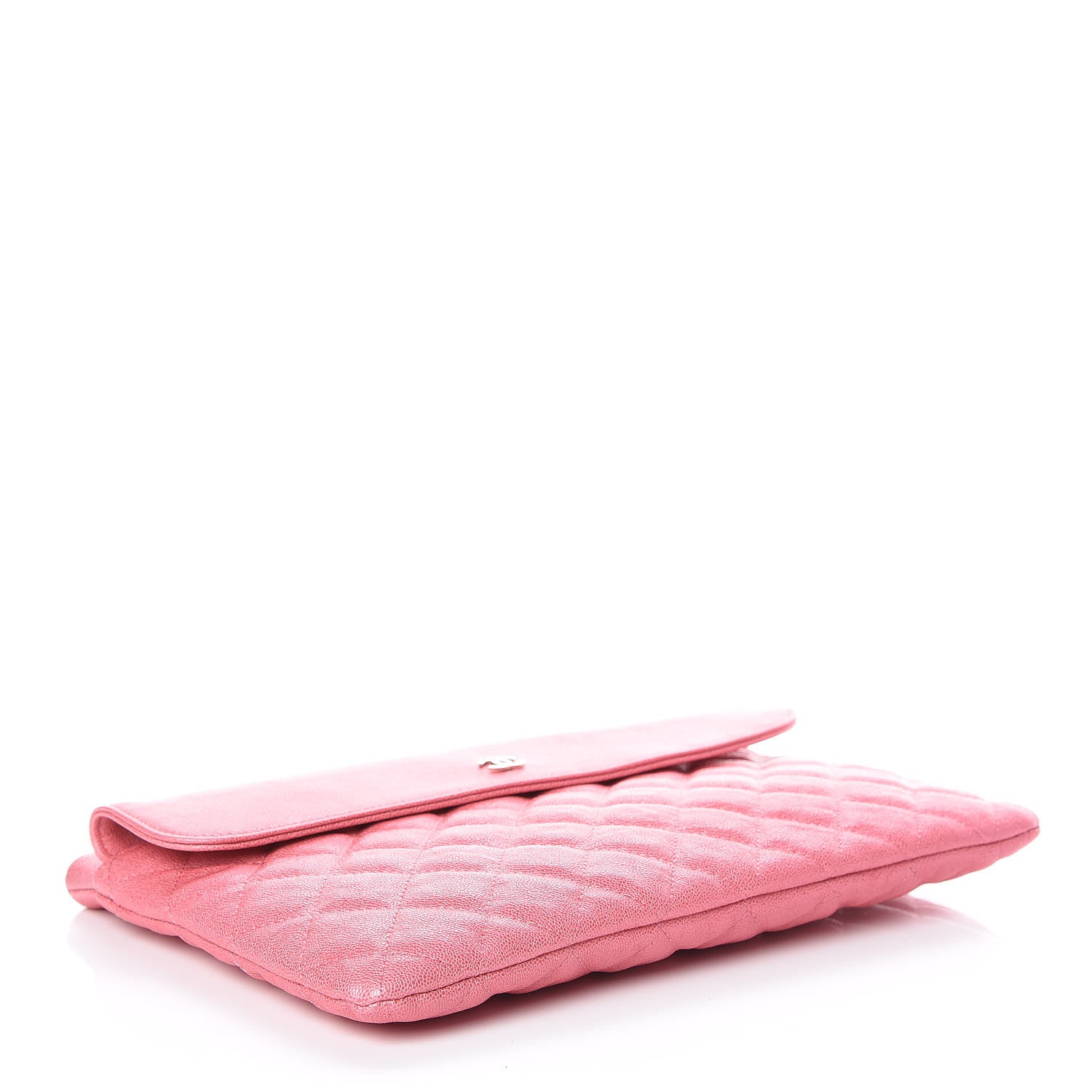 Chanel Iridescent Caviar Quilted Medium Flap Cosmetic Case Pink 4 of 9