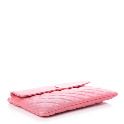Chanel Iridescent Caviar Quilted Medium Flap Cosmetic Case Pink 4 of 9