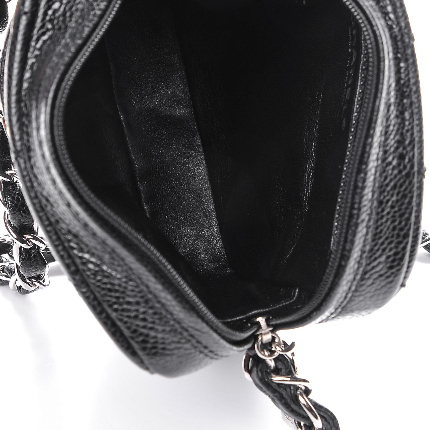 Caviar Quilted Camera Case Crossbody Bag Black