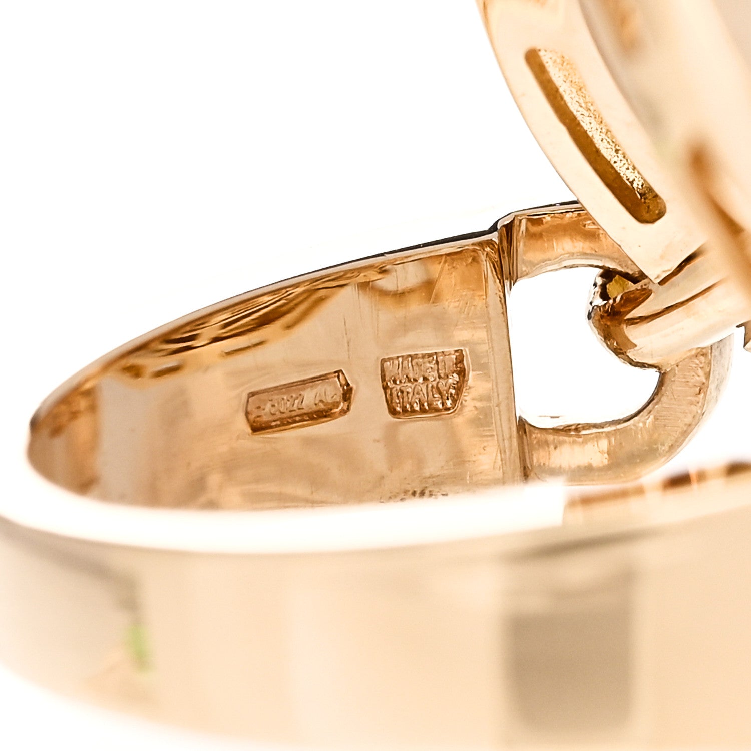 Bulgari 18K Yellow Gold Astrale Cerchi Ring 51 5.75 6 of 7