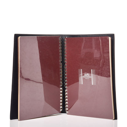 Hermes Shiny Alligator Notebook Cover Black 5 of 8