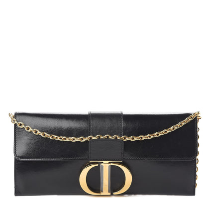 Christian Dior Lambskin 30 Montaigne Clutch Black 1 of 9