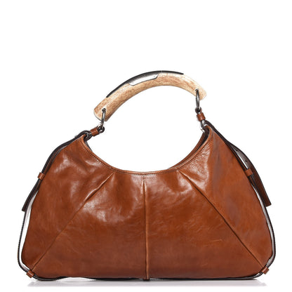 Saint Laurent Buffalo Large Mombasa Horn Hobo Brown 1 of 16