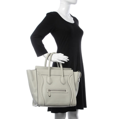 Celine Pebbled Calfskin Mini Luggage Lune 2 of 7