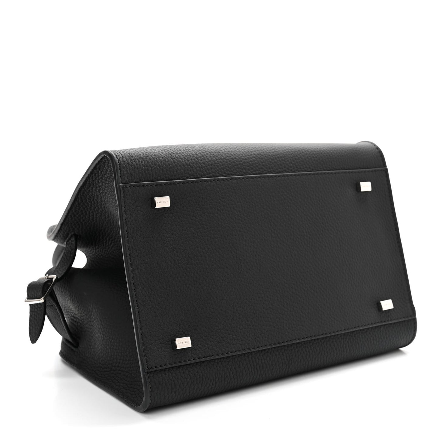 Grained Calfskin Soft Margaux 10 Bag Black
