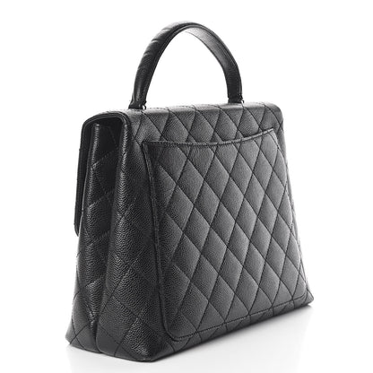Chanel Caviar Quilted Jumbo Kelly Flap Black 3 of 18
