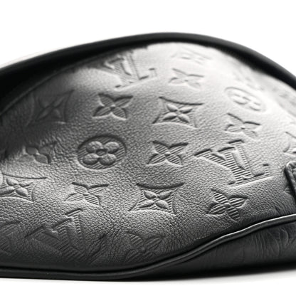 Louis Vuitton Calfskin Monogram Shadow Discovery Bumbag Black 8 of 9