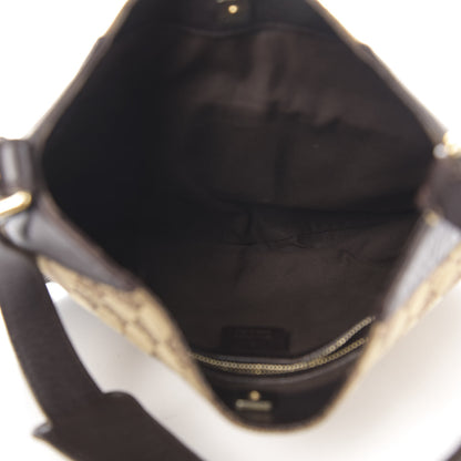 Gucci Monogram Hasler Hobo Dark Brown 5 of 13