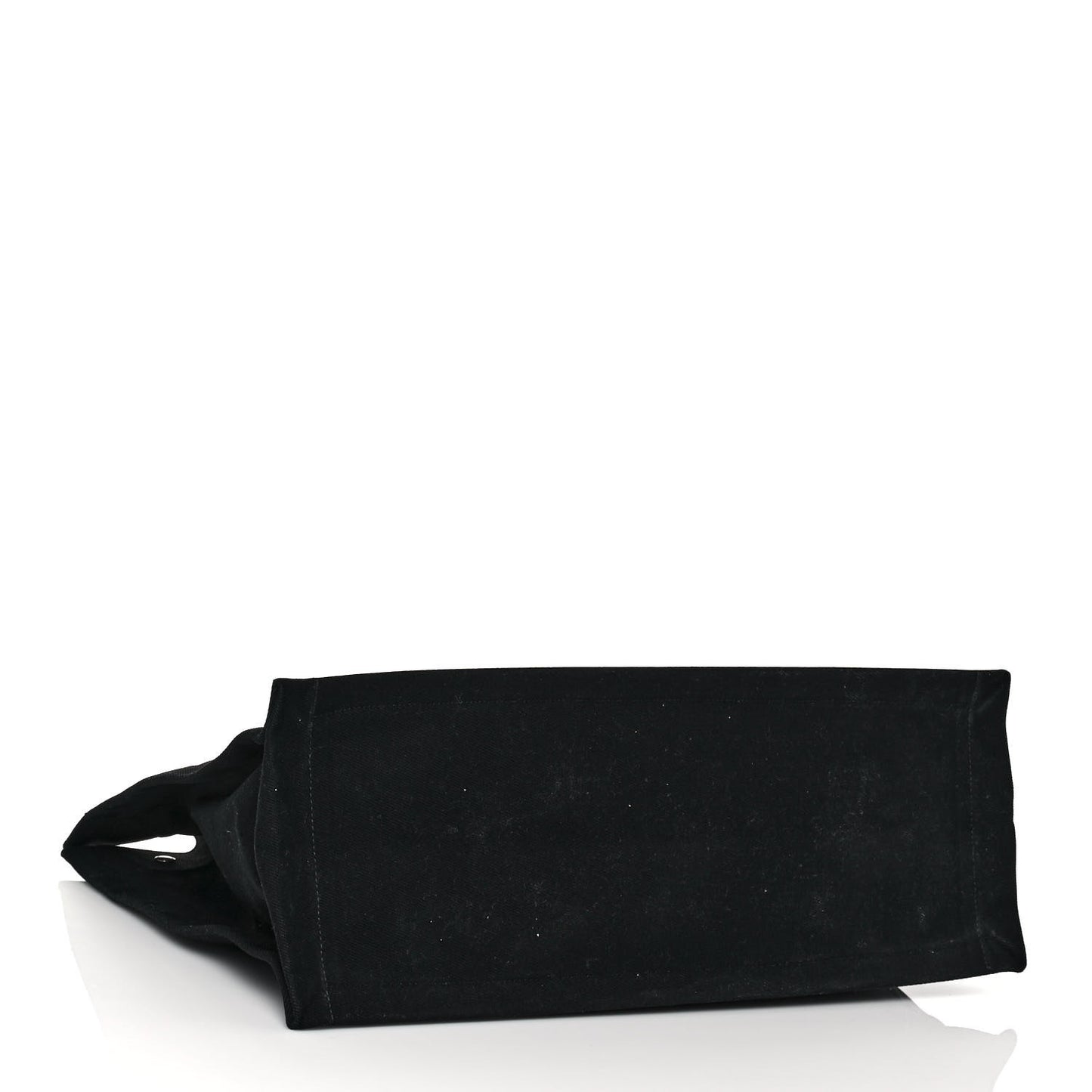 Linen Calfskin Rive Gauche Tote Black