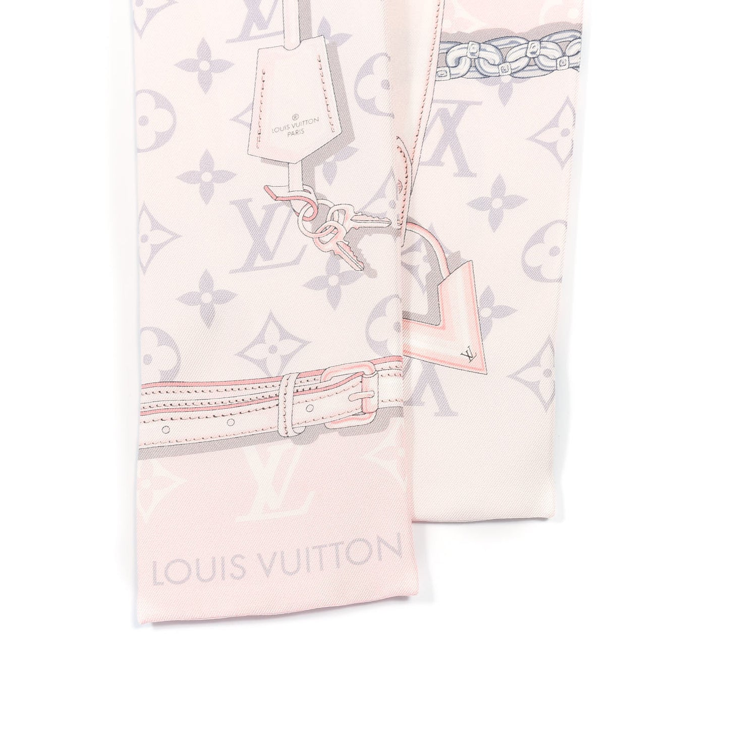 Silk Monogram Confidential Bandeau Light Pink