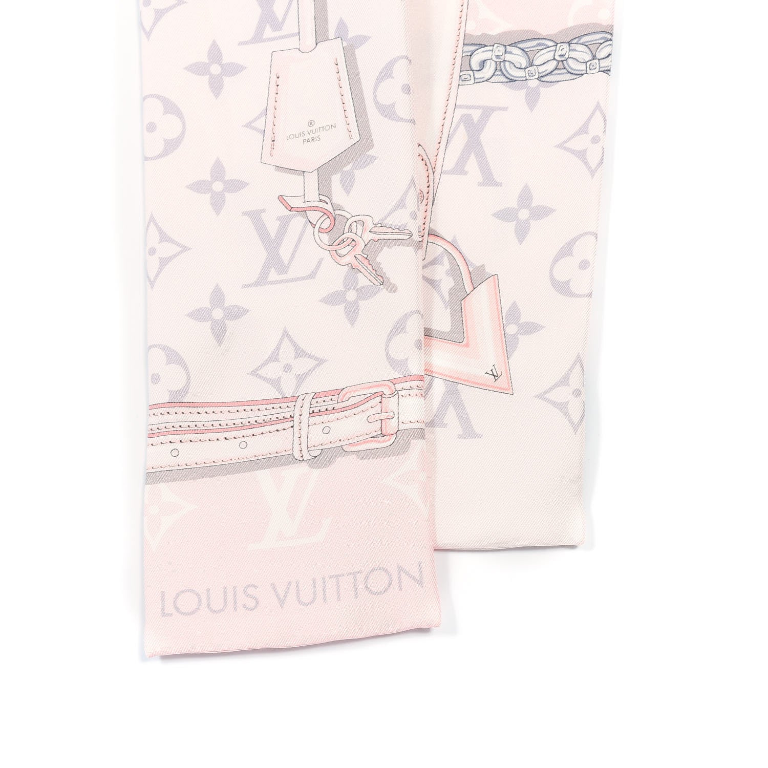 Louis Vuitton Silk Monogram Confidential Bandeau Light Pink 2 of 5