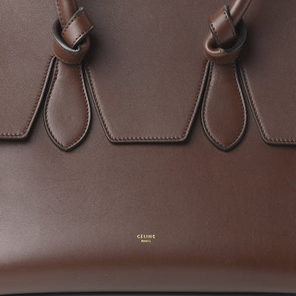 Celine Natural Calfskin Small Tie Knot Tote Chocolate 9 of 11