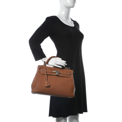 Hermes Togo Kelly Retourne 32 Gold 3 of 32