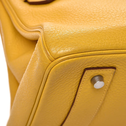 Hermes Taurillon Clemence JPG Shoulder Birkin II 42 Soleil 37 of 38