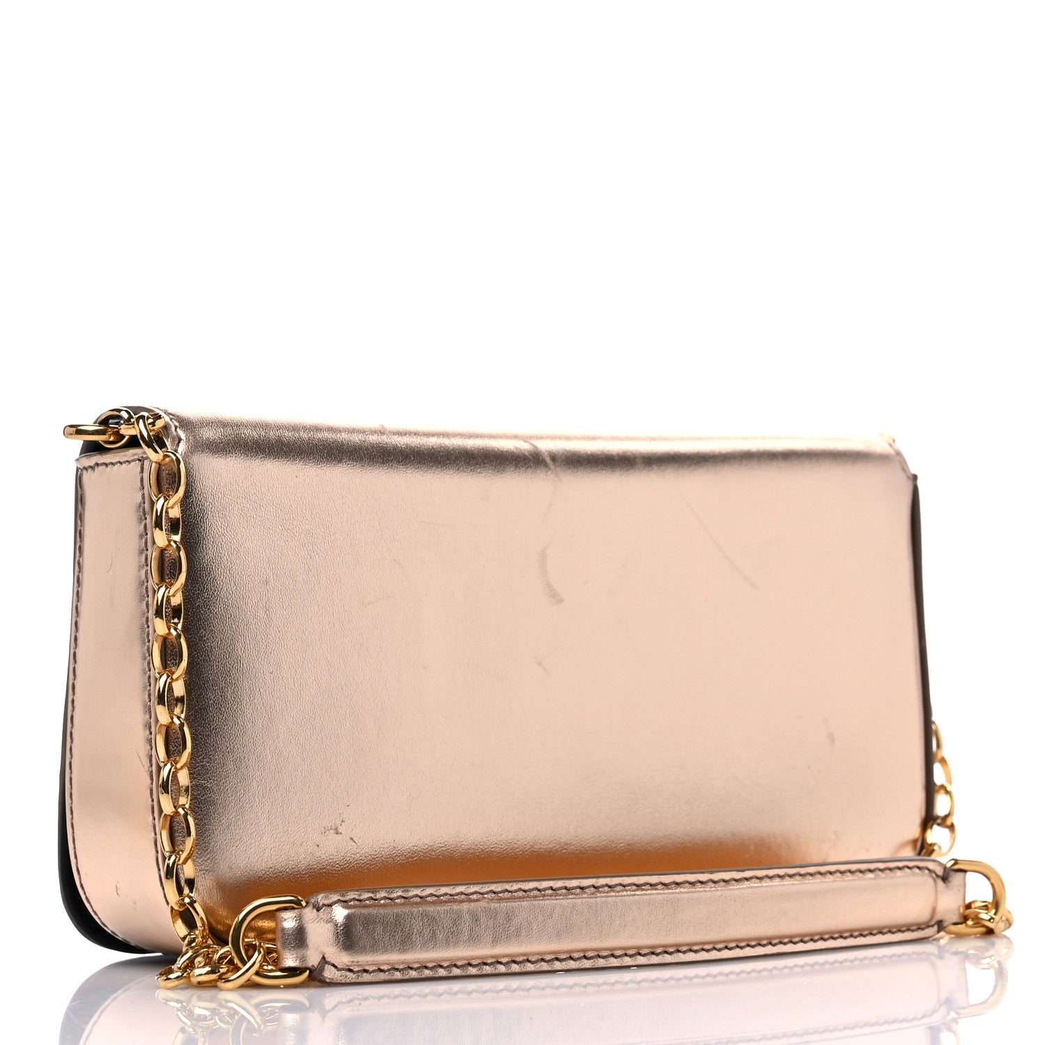Dolce & Gabbana Metallic Nappa Mini DG Girls Shoulder Bag Pink 3 of 10