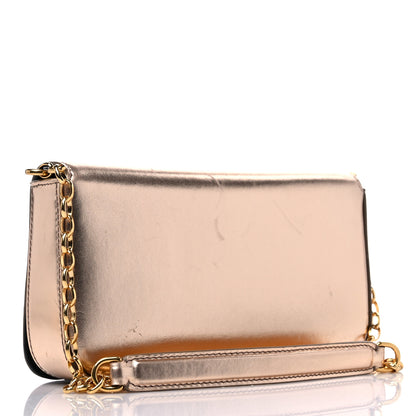 Dolce & Gabbana Metallic Nappa Mini DG Girls Shoulder Bag Pink 3 of 10