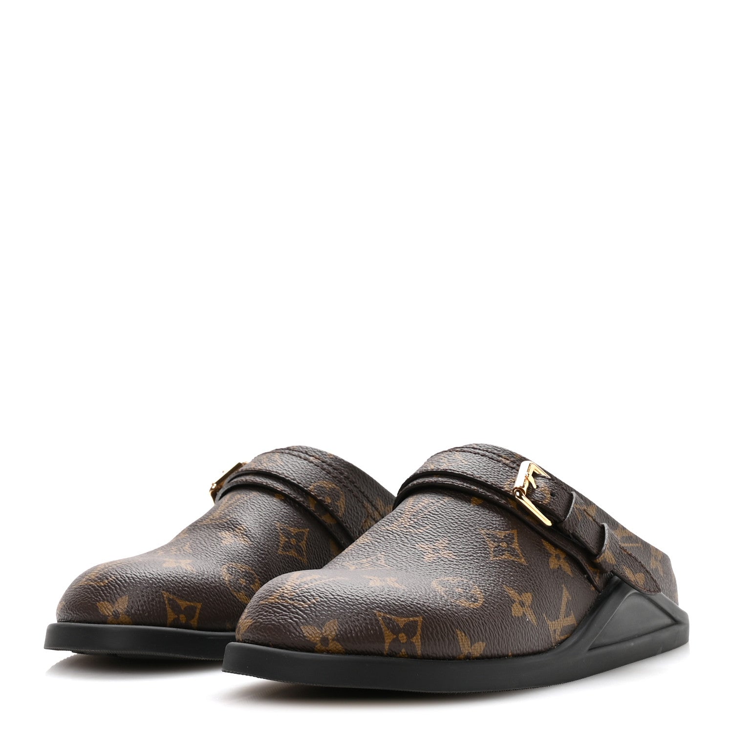 Louis Vuitton Monogram Womens LV To-Go Flat Comfort Clog 37.5 Cacao Brown 4 of 8
