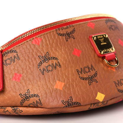 MCM Skyoptic Visetos Small Fursten Belt Bag Diamond Cognac 6 of 7