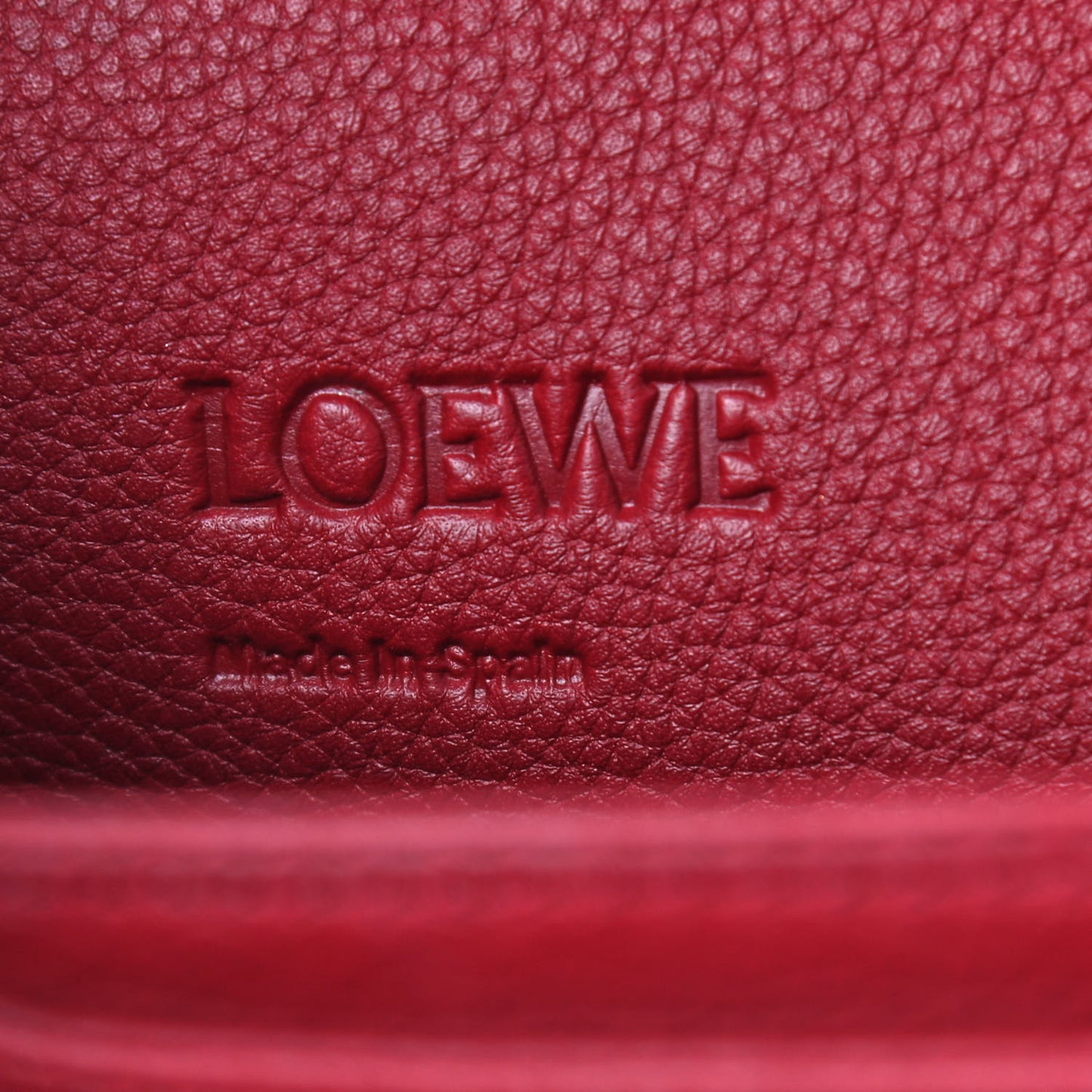 Grained Calfskin Medium Barcelona Shoulder Bag Scarlet Red