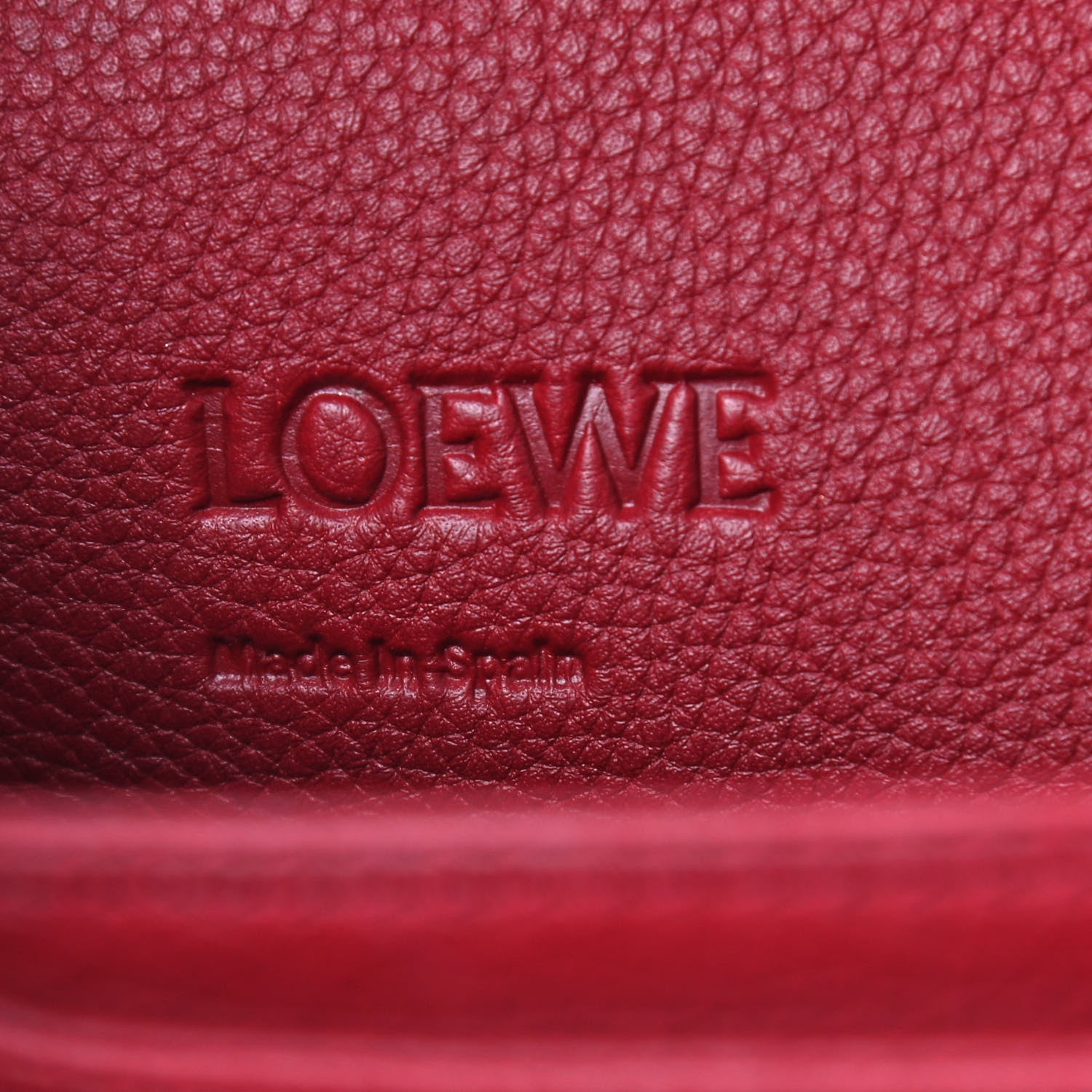 Loewe Grained Calfskin Medium Barcelona Shoulder Bag Scarlet Red 7 of 10