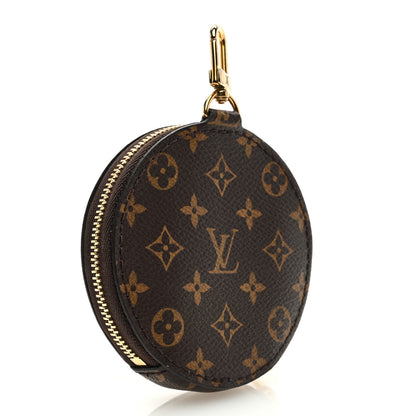 Louis Vuitton Monogram OnTheGo East West Round Coin Purse Red 3 of 6