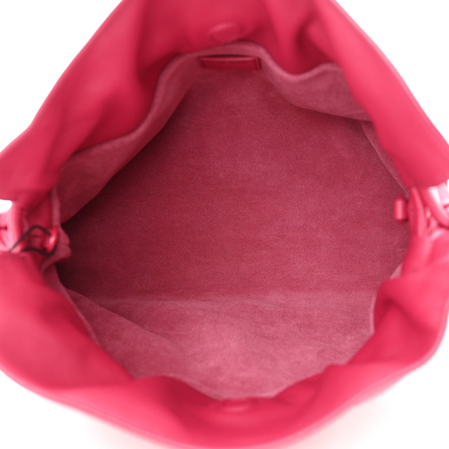 Satin Calfskin Monochrome Flamenco Knot Clutch Ruby Red Glaze