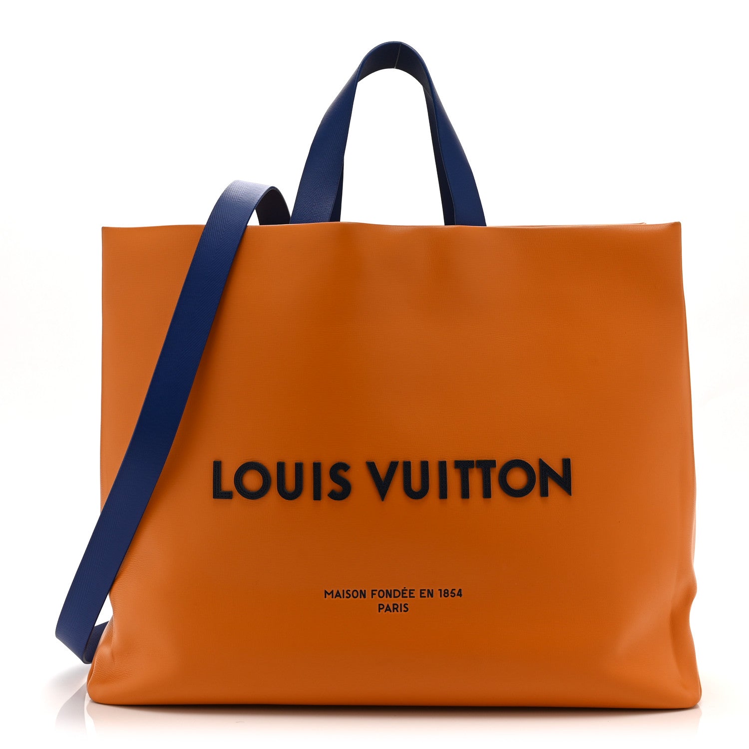 Louis Vuitton Cowhide Shopper Bag MM Safran 1 of 9