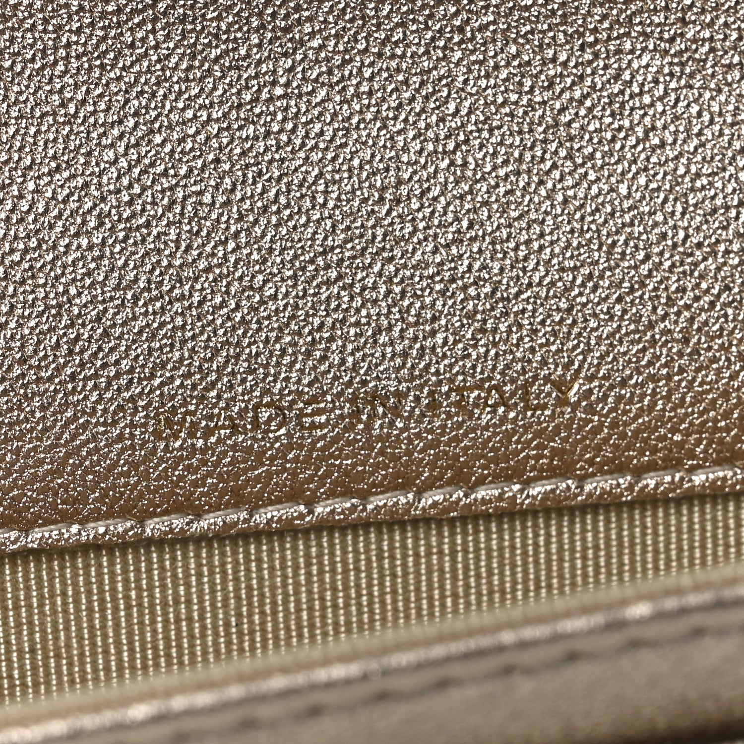 Chanel Metallic Lambskin Quilted Flap Card Holder Wallet Gold 7 of 8