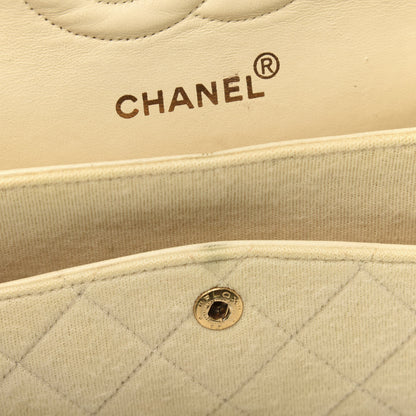 Chanel Jersey Quilted Medium Double Flap Beige 10 of 18