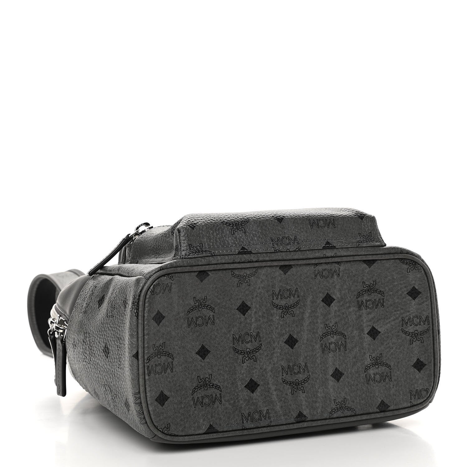 MCM Visetos Small Stark Backpack Phantom Grey 4 of 10