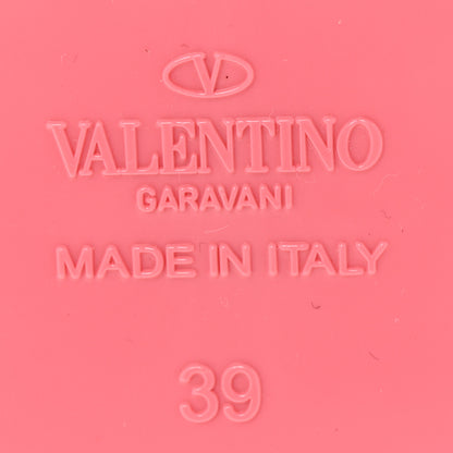 Valentino Garavani PVC Jelly Rockstud Caged Flat Thong Sandals 39 Sweet Pink 7 of 9