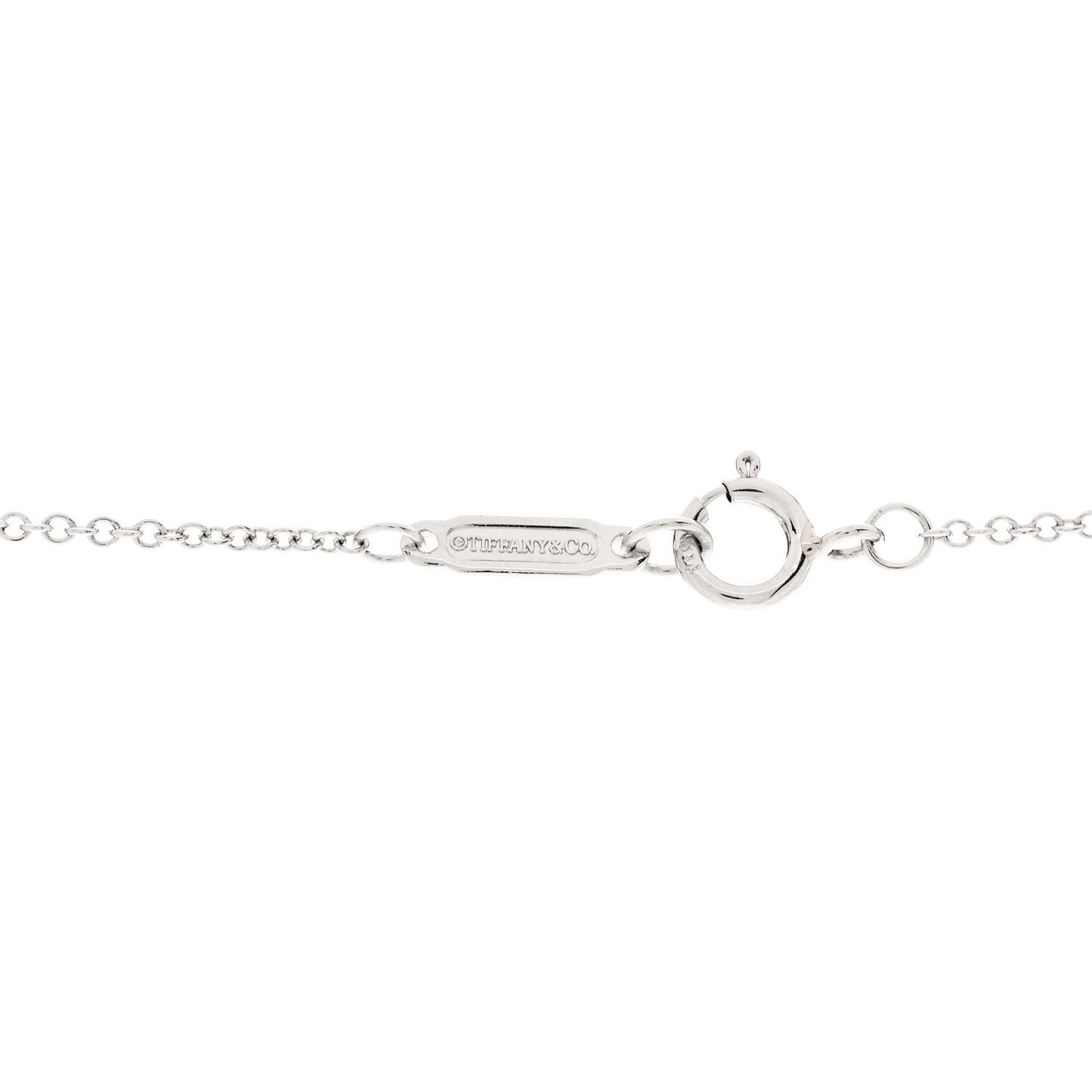 Platinum Diamond Schlumberger Ten Stone Cross Pendant Necklace