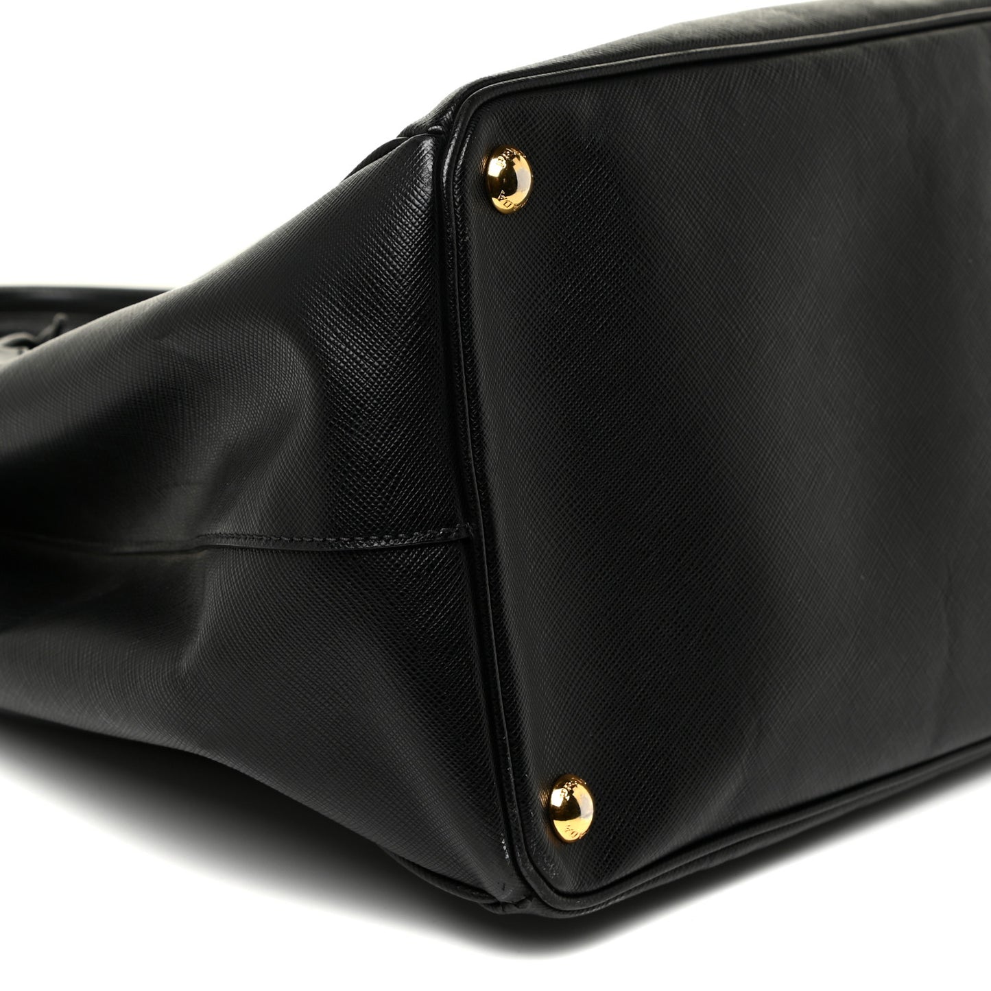 Saffiano Large Galleria Double Zip Tote Black