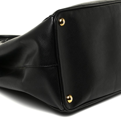 Prada Saffiano Large Galleria Double Zip Tote Black 8 of 18