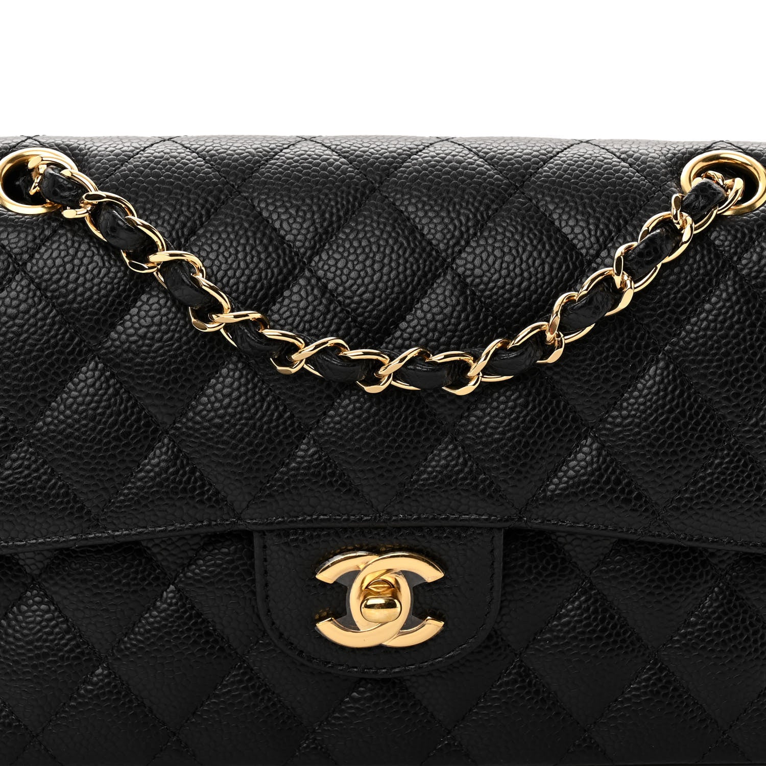 Chanel Caviar Quilted Small Double Flap Black 8 of 10