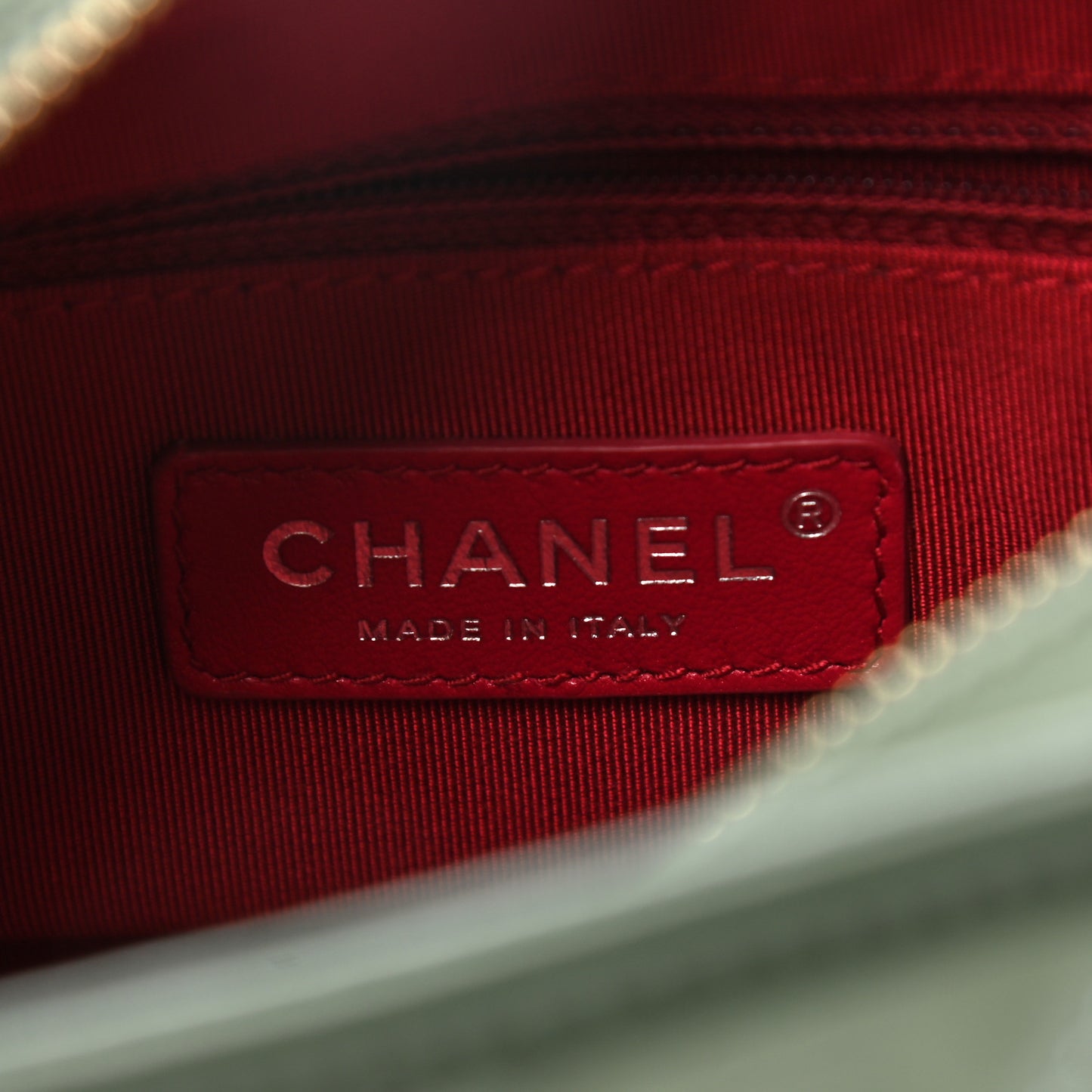 Aged Calfskin Quilted Small Gabrielle Hobo Green