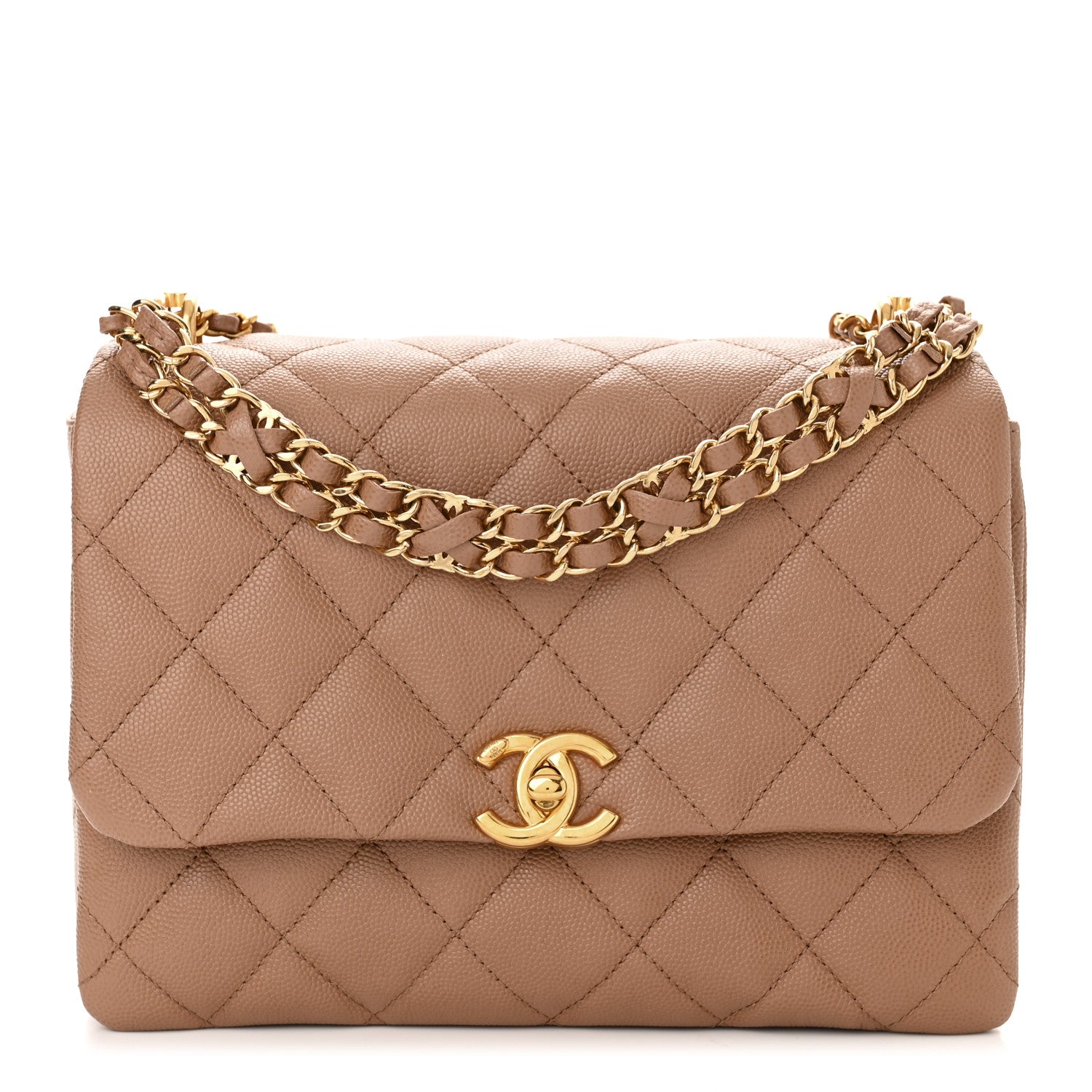 Chanel Caviar Quilted Coco First Flap Beige 1 of 11