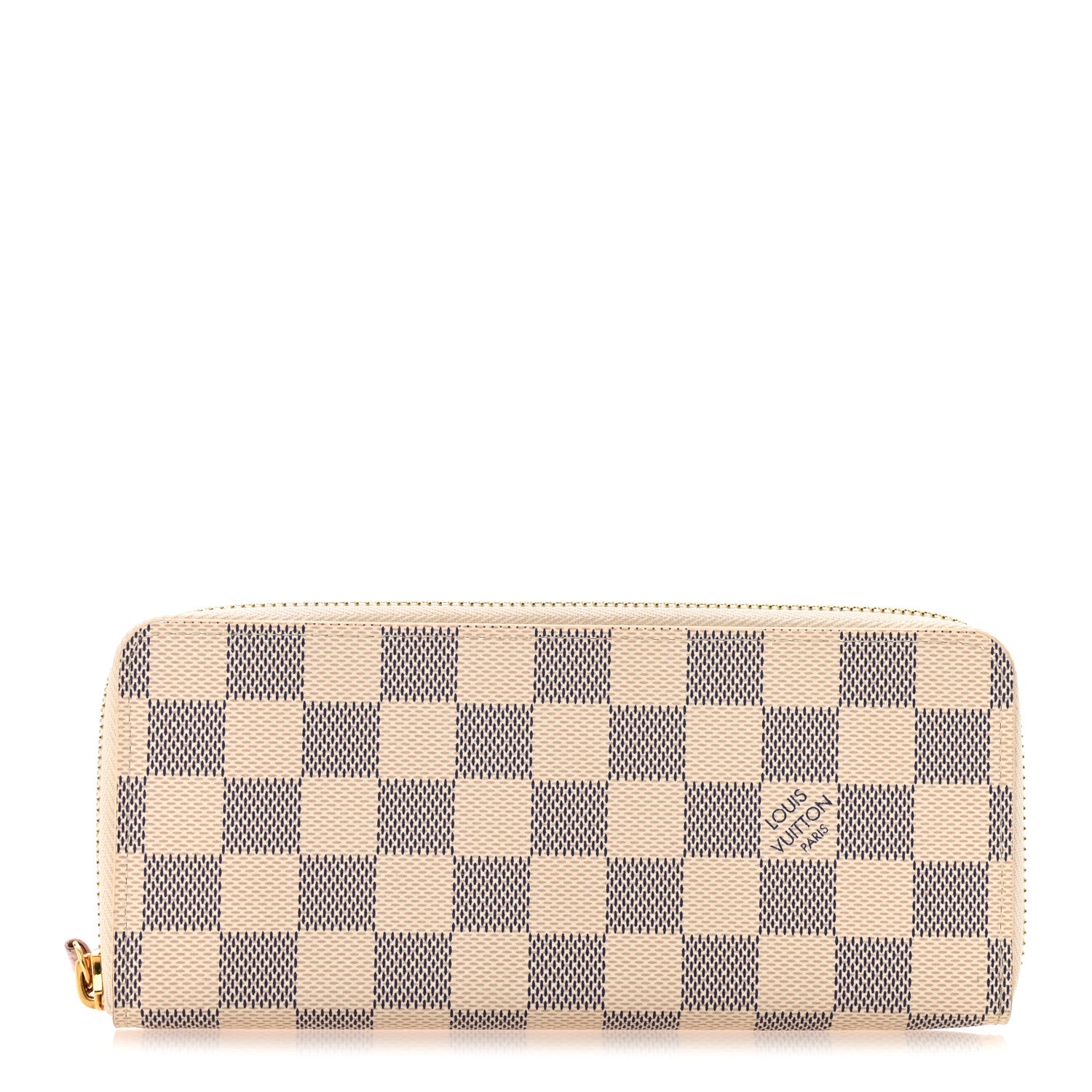 Louis Vuitton Damier Azur Clemence Wallet Rose Ballerine 1 of 8