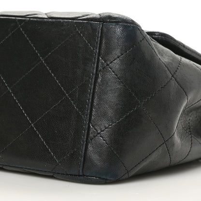 Chanel Lambskin Quilted Maxi Single Flap Black 10 of 10