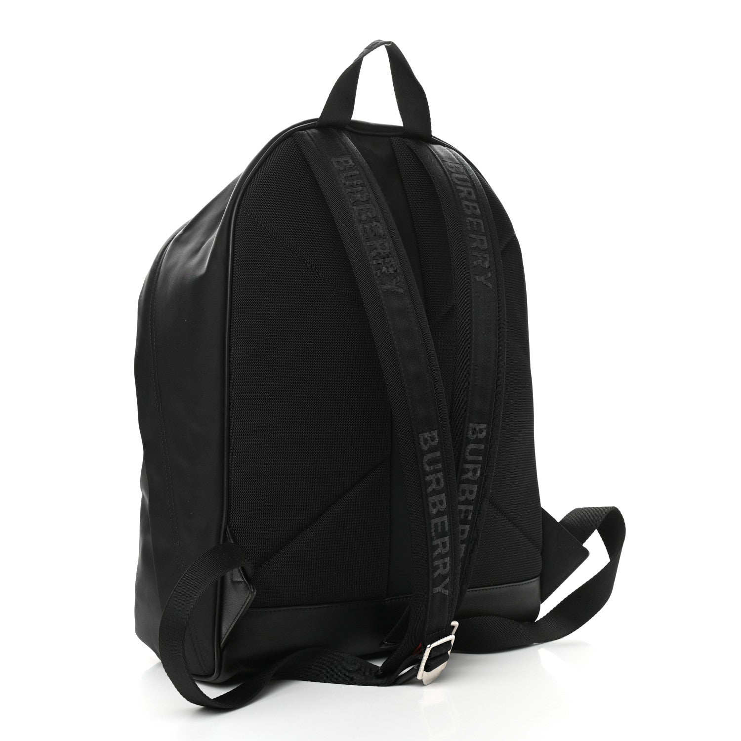 Burberry Nylon Logo Print Backpack Black 2 of 8