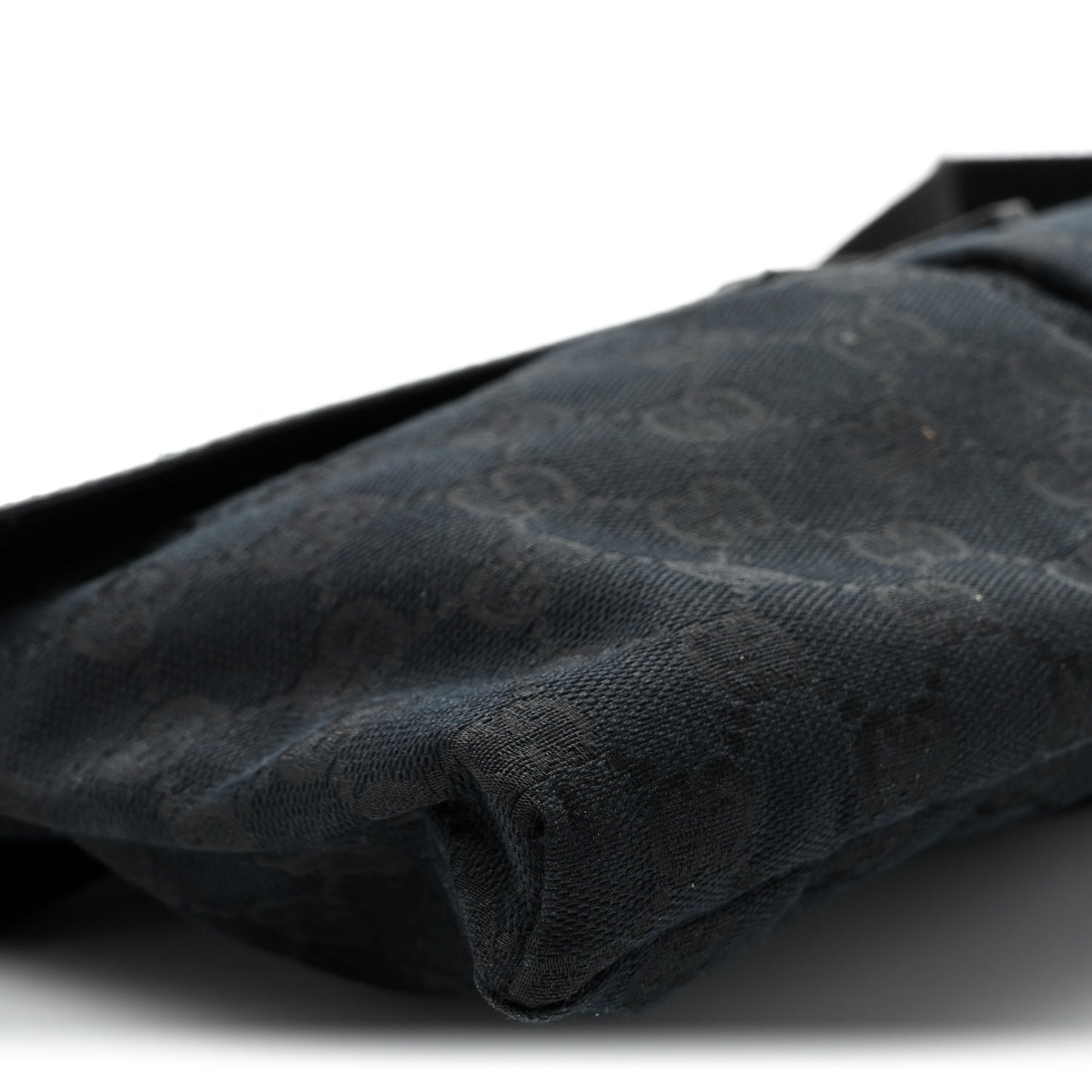 GG Monogram Double Pocket Belt Bag Black