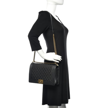 Chanel Caviar Quilted New Medium Boy Flap Black 2 of 10