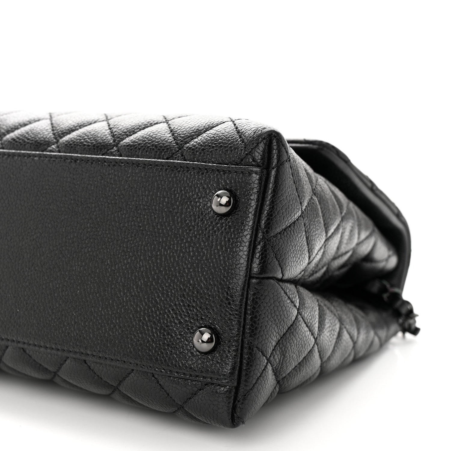 Chanel Caviar Quilted Medium Coco Handle Flap So Black 10 of 10