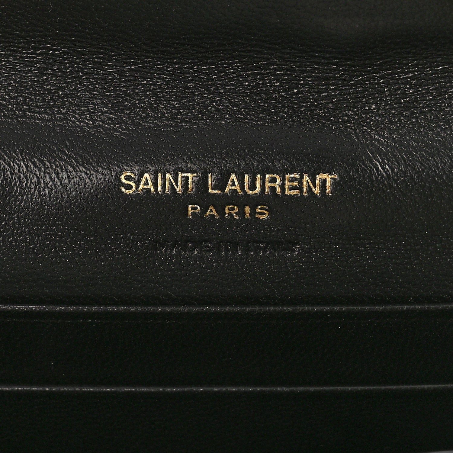 Saint Laurent Nappa Matelasse Chevron Small Monogram Envelope Wallet Black 6 of 9