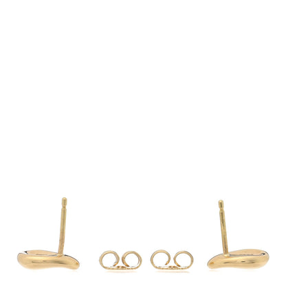 Tiffany 18K Yellow Gold 10mm Elsa Peretti Teardrop Earrings 3 of 4