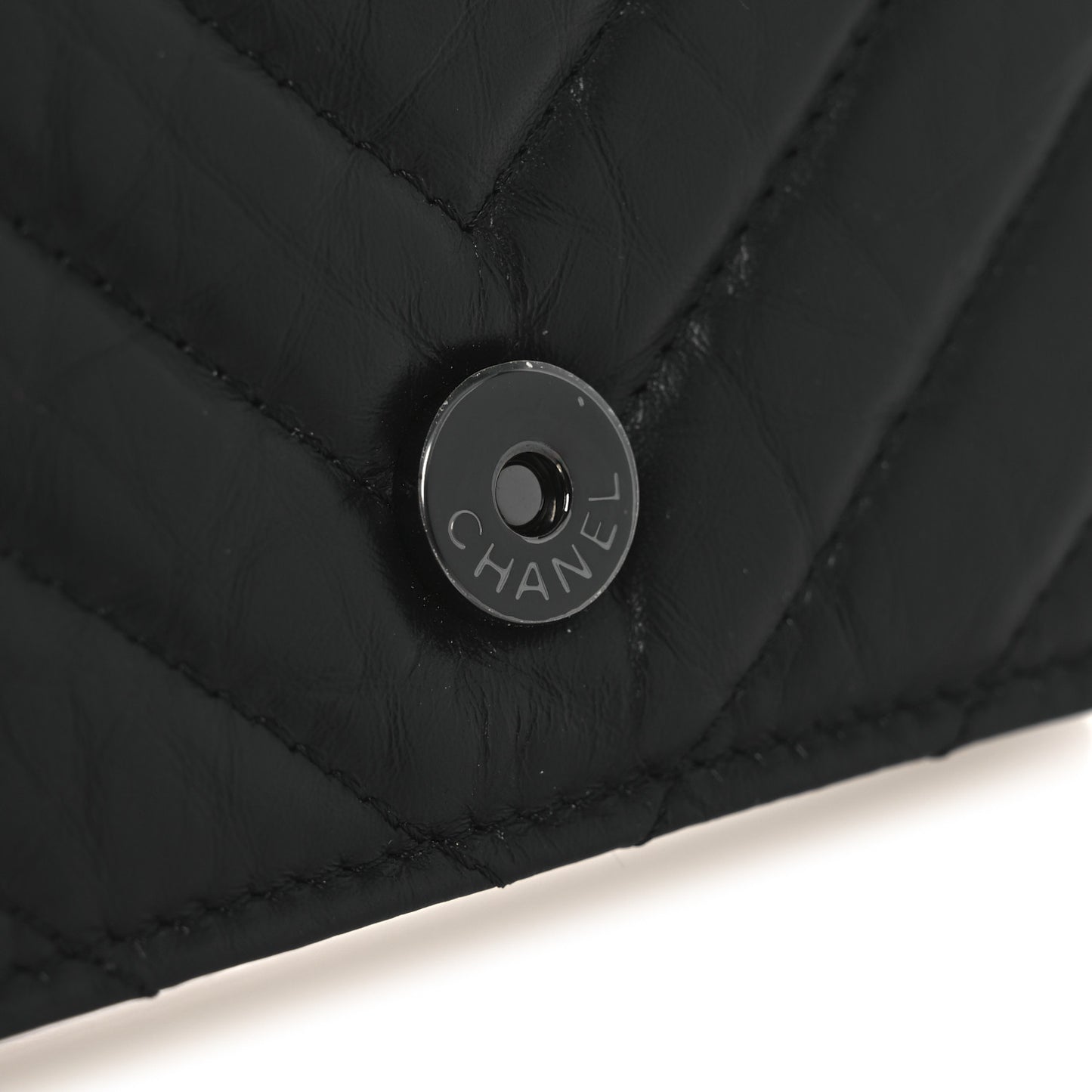Aged Calfskin Chevron Quilted Reissue Belt Bag So Black
