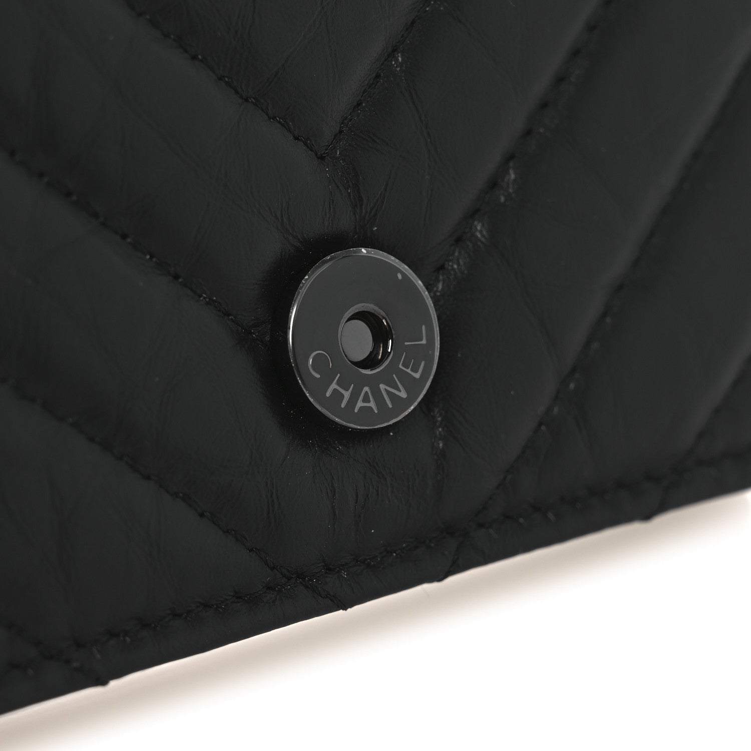 Chanel Aged Calfskin Chevron Quilted Reissue Belt Bag So Black 12 of 13