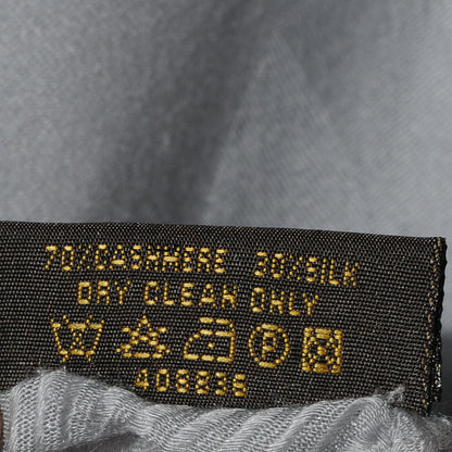 Louis Vuitton Etole Jali Silk Cashmere Monogram Shawl Grey 7 of 7