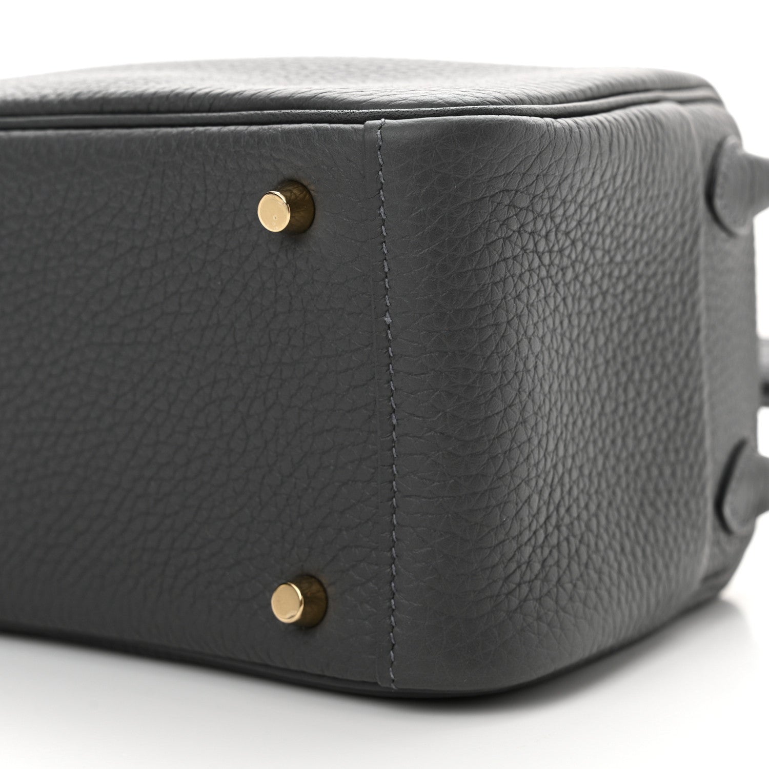 Hermes Taurillon Clemence Mini Lindy 20 Ardoise 10 of 11